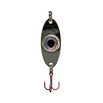 Fish Daddy Dirty Bomb Silver Spoon jig color Blinking Blue 1/4 oz. size