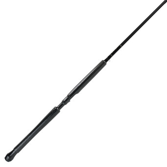 Kingpin Centerpin Fishing Rod model Z1303F handle showing the fixed reel seet