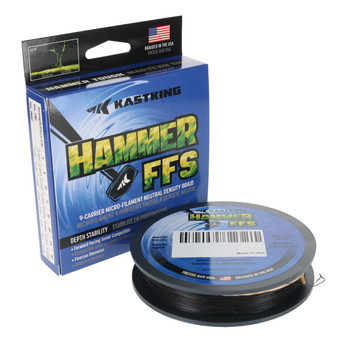 KastKing Hammer FFS Braid, Stealth Black color, shown with packaging box