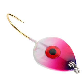 JB Lures Tungsten Gem-N-Eye Jig color Purple Pink Glow