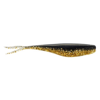 X Zone Lures Rally Shad Soft Bait color Gold Digger