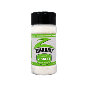 Northwest Bait and Scent ZillaBait Z-Saltz Bite Stimulant Sulfite Powder image of container