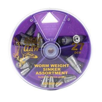 Eagle Claw Worm Weight Sinker Assortment