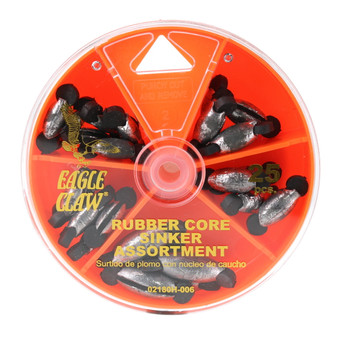 Eagle Claw Rubber Twist Lock Sinker Assortment