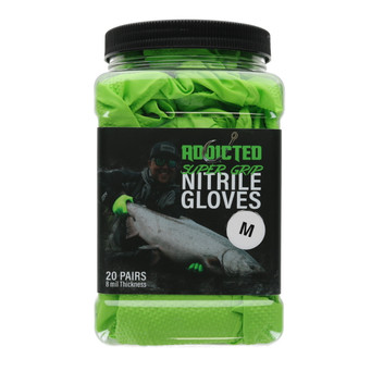 Addicted Fishing Popov Super Grip Nitrile Gloves size Medium