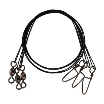 Eagle Claw Lazer Sharp Steel Leader with Coastlock Snap