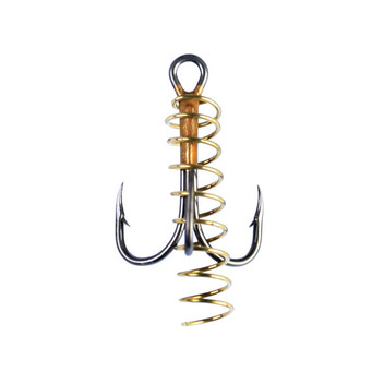 Eagle Claw 2X Soft Bait Treble Hook with Spring