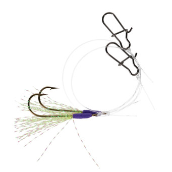 Fishing Addiction Gear Clip-On Flies color Yellow Chartreuse