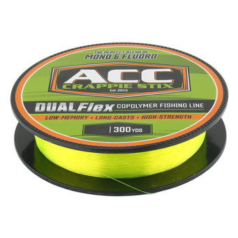 ACC Crappie DualFlex Copolymer Fishing Line color Hi-Vis Yellow