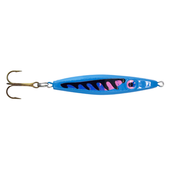 Mission Lures EJ Salmon & Lake Trout Jigging Spoon color Glow True Blue