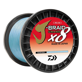 Daiwa J-Braid Grand X8 Braided Fishing Line color Island Blue 3000 yd spool 