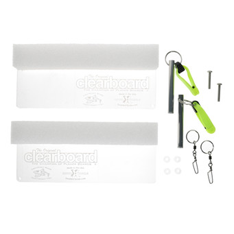 Double X Tackle ClearBoard Planer Board Set size small with all included hardware 