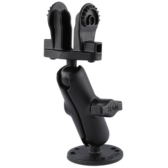 RAM Mounts Double Ball Mount for Lowrance Eagle 4 & 5, Hook2, & Reveal Series