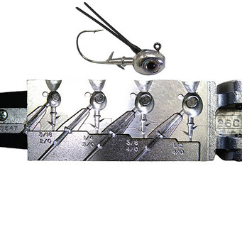Do-It Weedless Walleye Jig Mold with example, jig not included