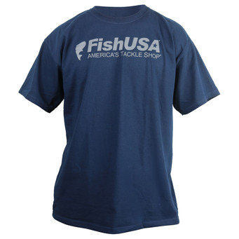 FishUSA Status Short Sleeve T-Shirt color Gunmetal front