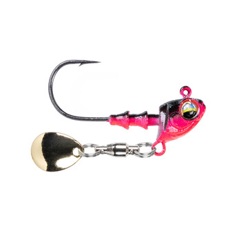 6th Sense Crappie Underspin Jig Head color Black Rose