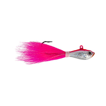 Eagle Claw Lazer Sharp Fish-Head Bucktail Jig color Pink