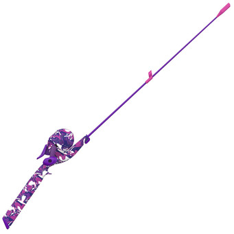 Zebco Splash Floating Spincast Combo color Purple