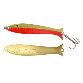 Thomas Speedy Shiner Spoon color Gold Fluorescent Red