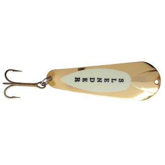 Custom Jigs & Spins Slender Spoon color Gold Glow