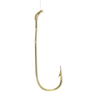 Tru-Turn 388G Aberdeen 22K Gold Plated Snelled Hooks