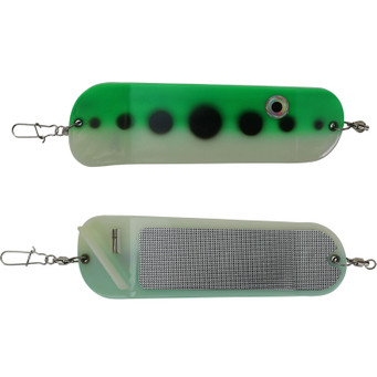 Pro-Troll ProChip Fin Flasher color Bullfrog front (top) and back (bottom)