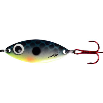 PK Lures PK Spoon color Bluegill Glow