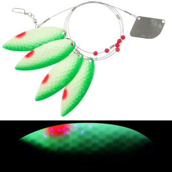 Moonshine Lures Moon Cowbell color Yellow Tail