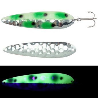 Moonshine Lures Half Moon Spoon color Bad Tad 