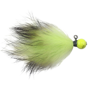 VooDoo Custom Tackle Candy Bead Jig color Toxic Chartreuse-Chartreuse-Black