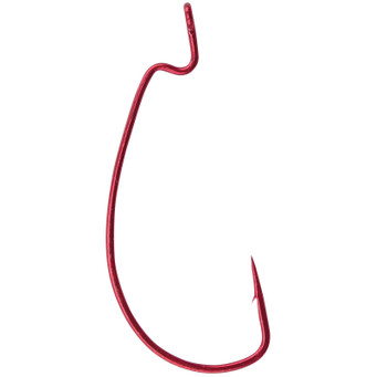 Gamakatsu Offset Extra Wide Gap Worm Hooks Red finish