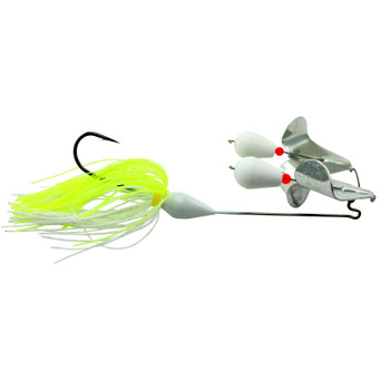 Accent High Rider B2 Buzz Double Buzzbait color Chartreuse-White