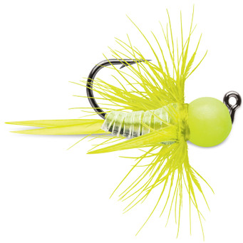 VMC Tungsten Bullfly Jig color Glow Chartreuse