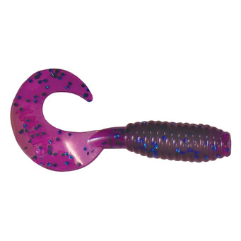 Kalin's Lunker Grub Soft Bait color Electric Blue