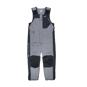 AFTCO Men's Hydronaut Insulated Bibs waterproof fishing rain gear in Gun Metal