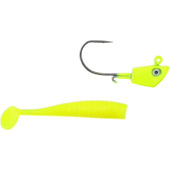 Dynamic Lures Micro Attack Soft Swim Jig color Chartreuse