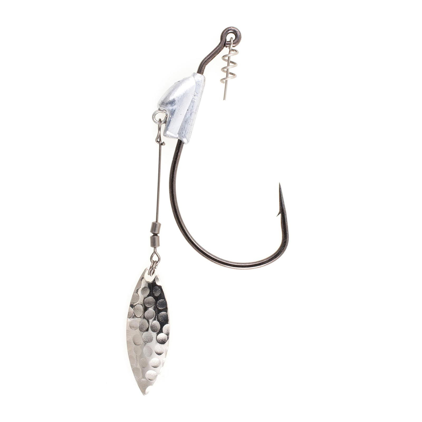 Owner Flashy Swimmer Underspin Jig Hooks Silver Willowleaf