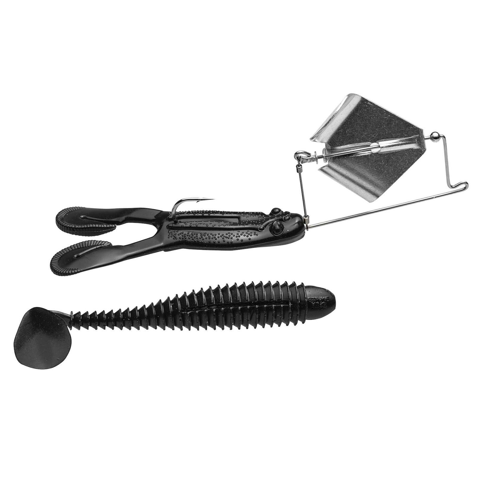 Strike King Skip'N Buzz Skipping Buzzbait color Black