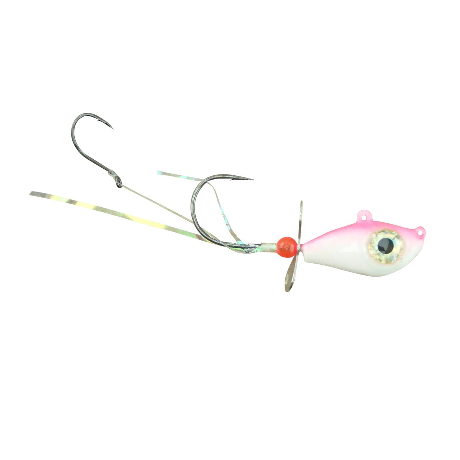 Mustad Addicted Walleye Death Spinner Jig color Pink-White
