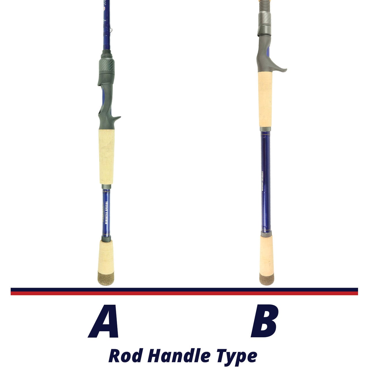 St. Croix Legend Pike Tournament Casting Rod handle comparison chart