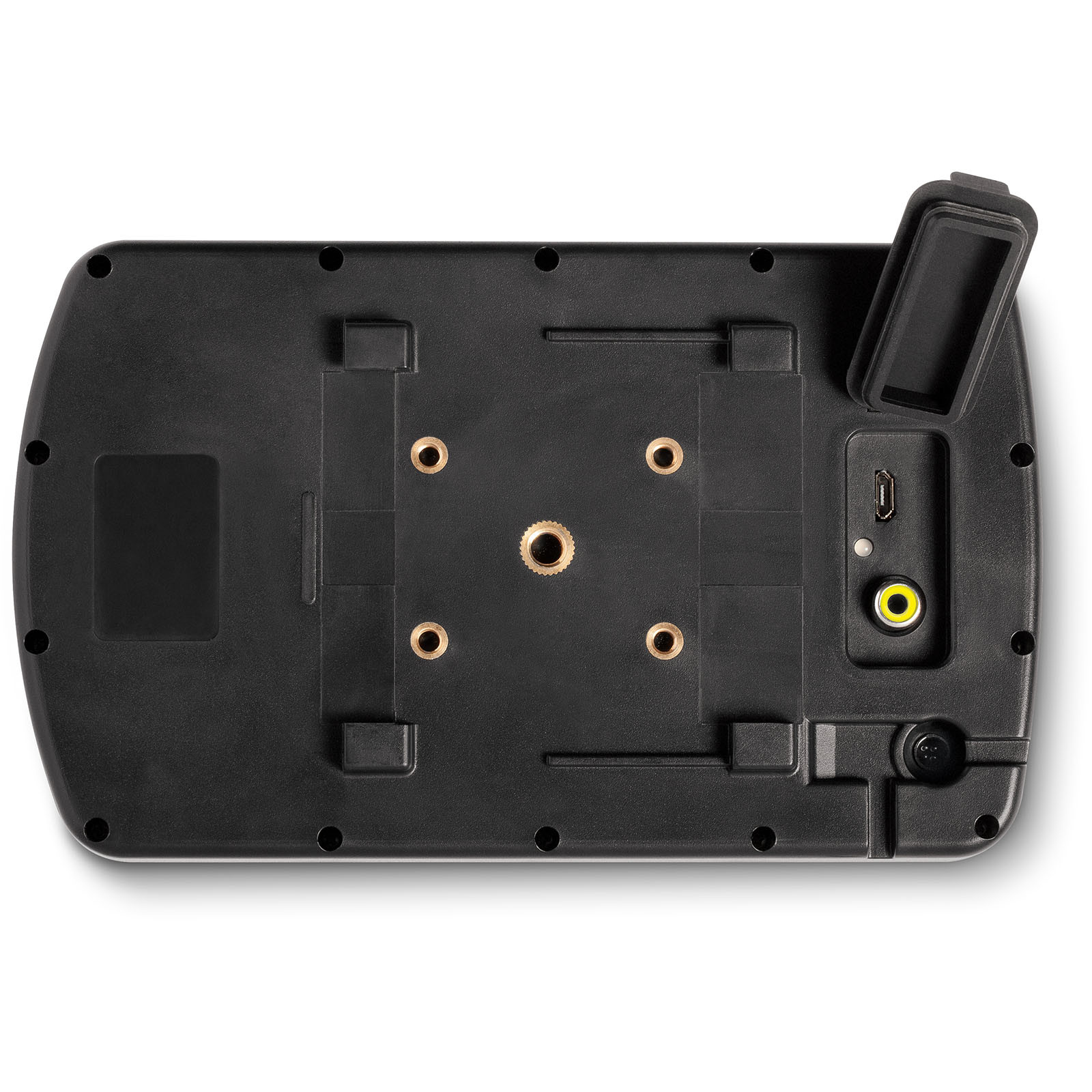 Rear view of MarCum Recon 5 Underwater Camera showing ports and design