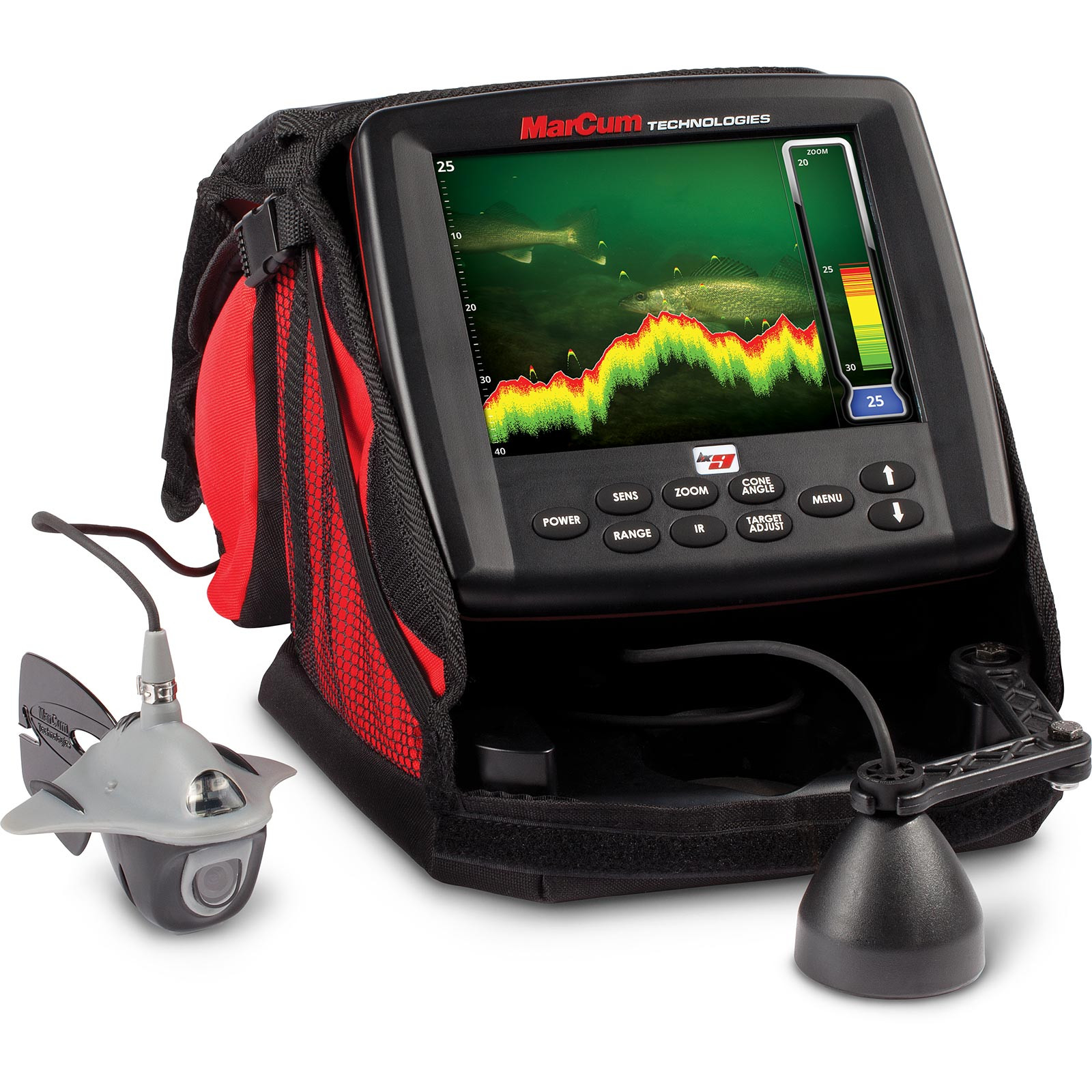 MarCum LX-9L Sonar Camera System with LiFePO4 12V10Ah Battery