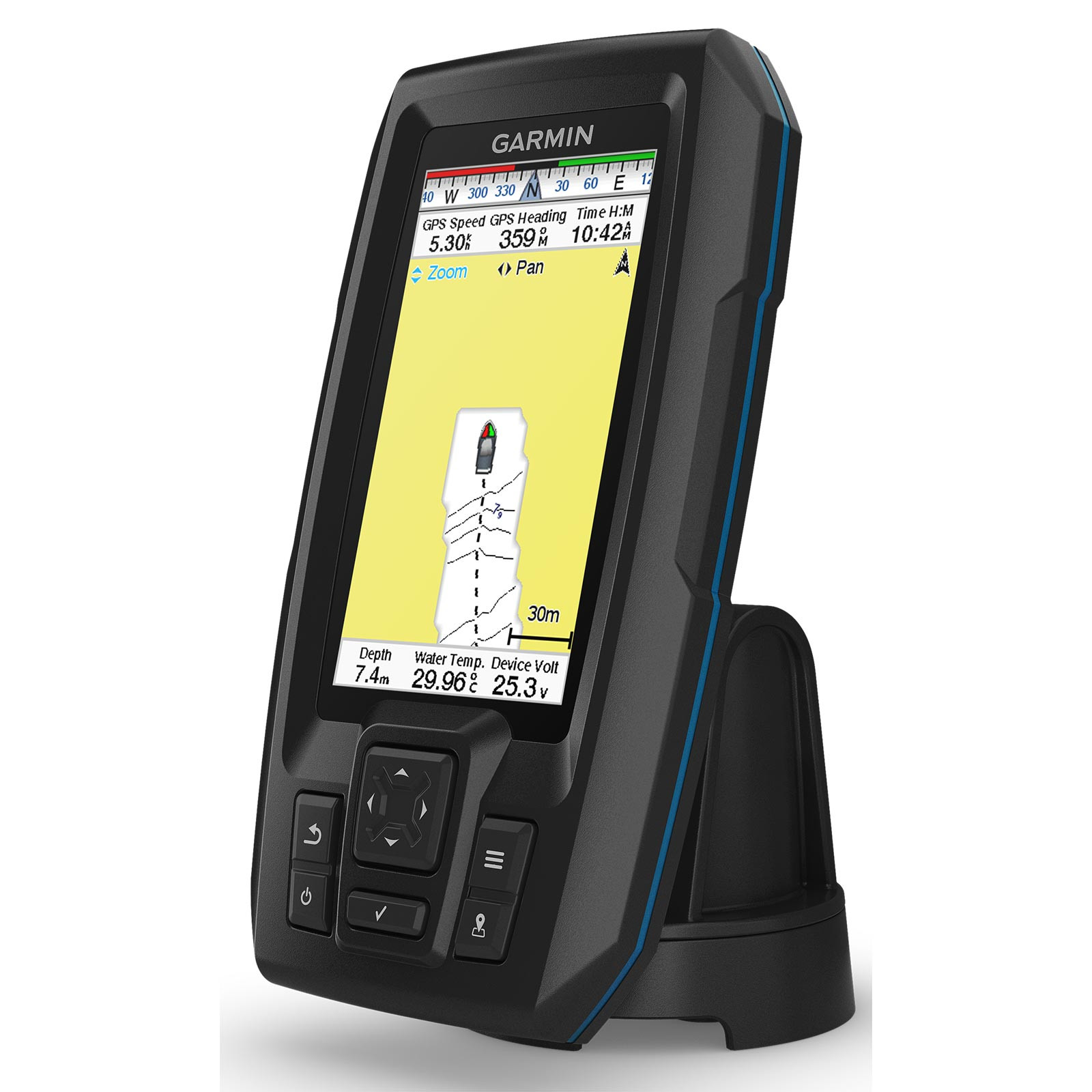 Garmin STRIKER Plus 4 with Dual-Beam Transducer 1/4 turn profile