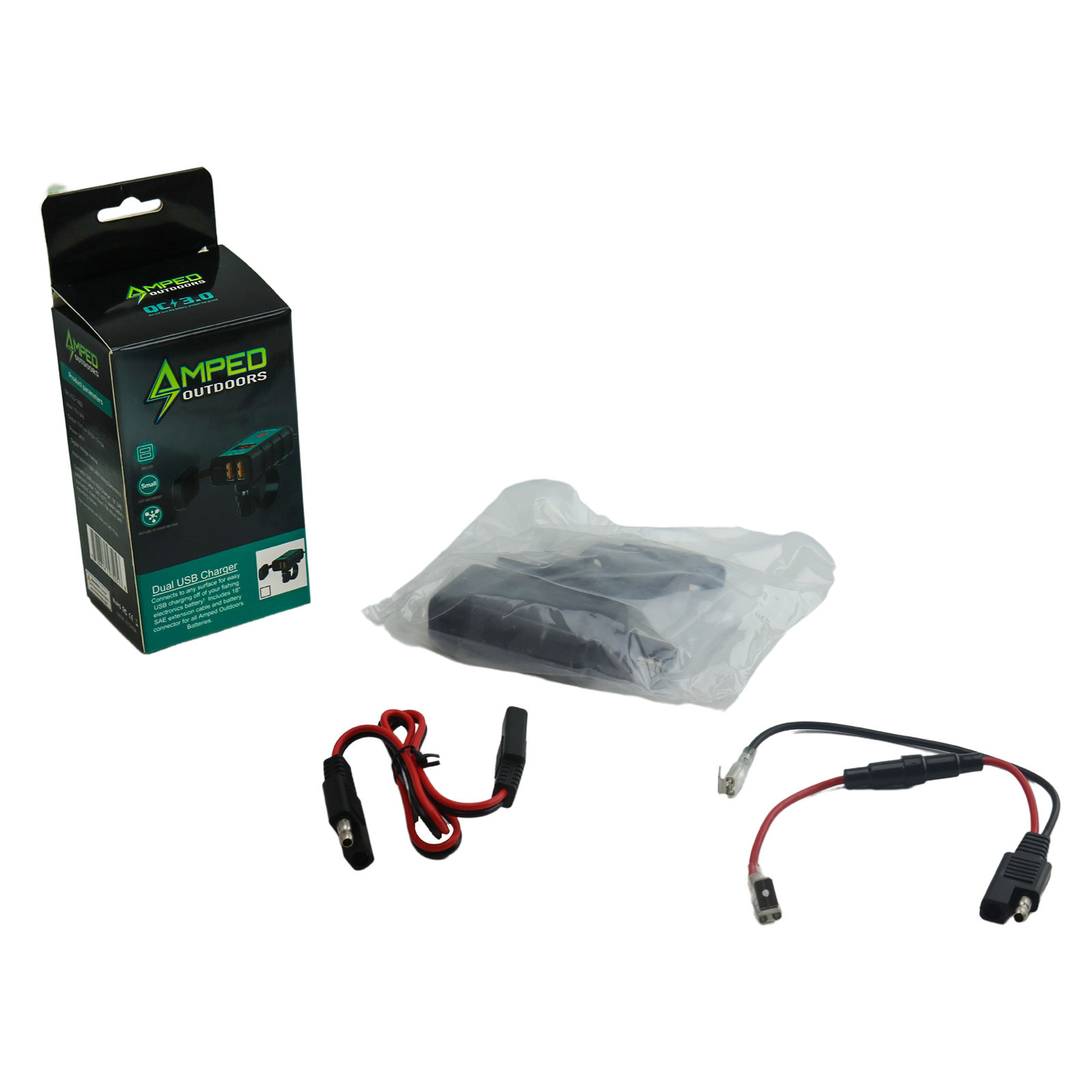 Amped Outdoors External Battery USB Power contents