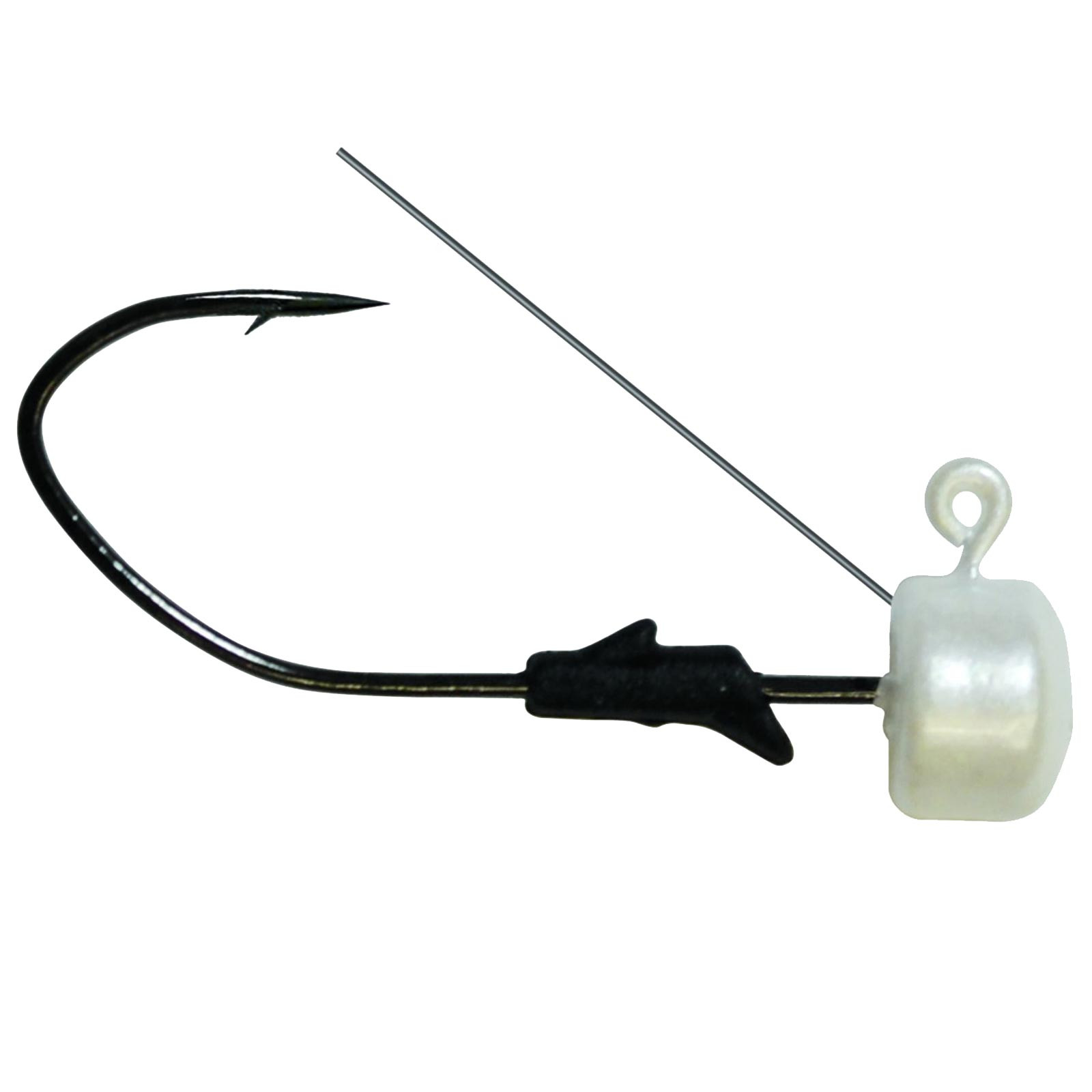 Eagle Claw Lazer Sharp Pro-V Finesse Weedless Jig Head color Pearl