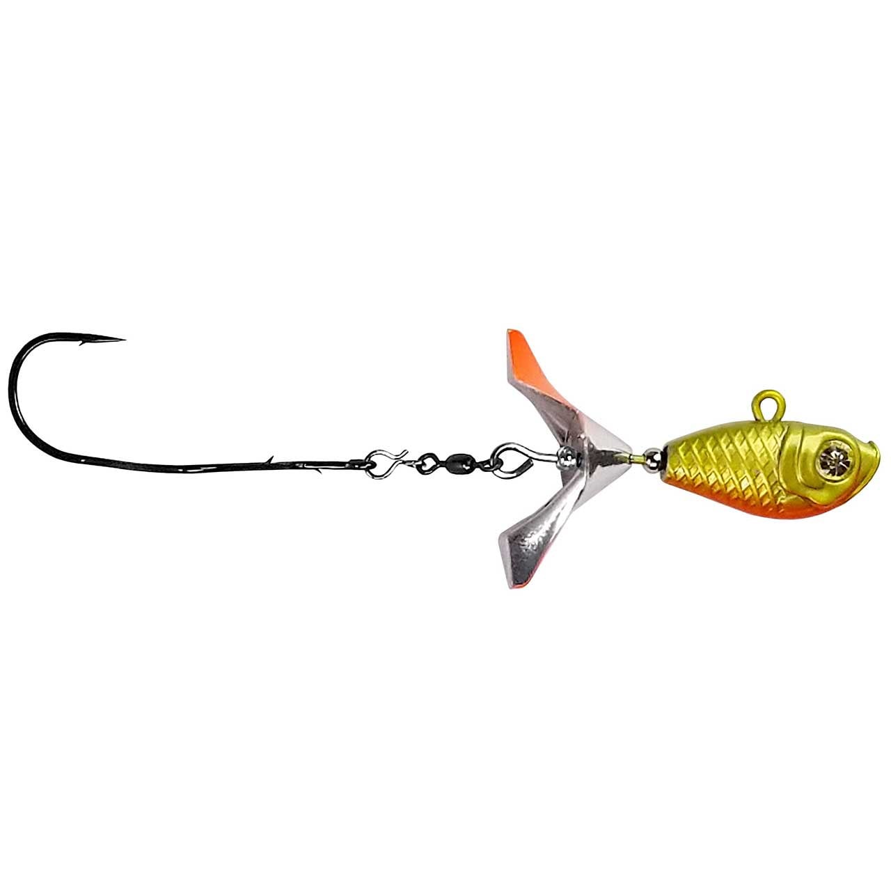 Kalin's Google Eye Tungsten Search Bait color Chartreuse Orange