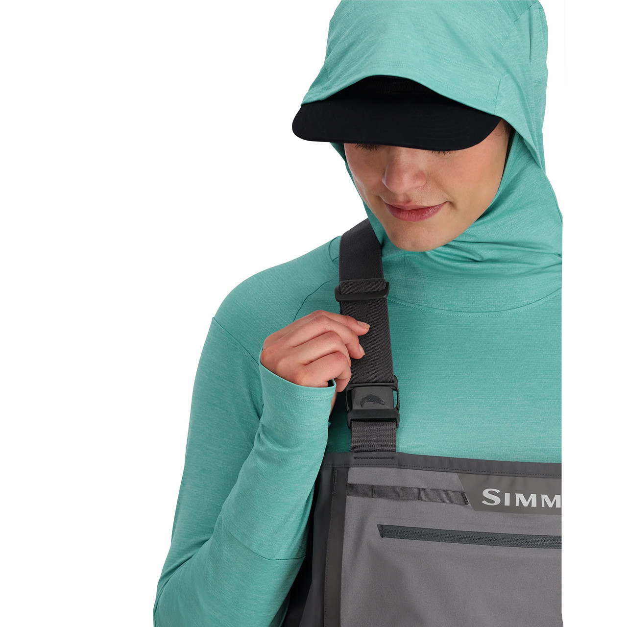 Simms Women's Freestone Stockingfoot Chest Waders Stretch Elastic Suspenders