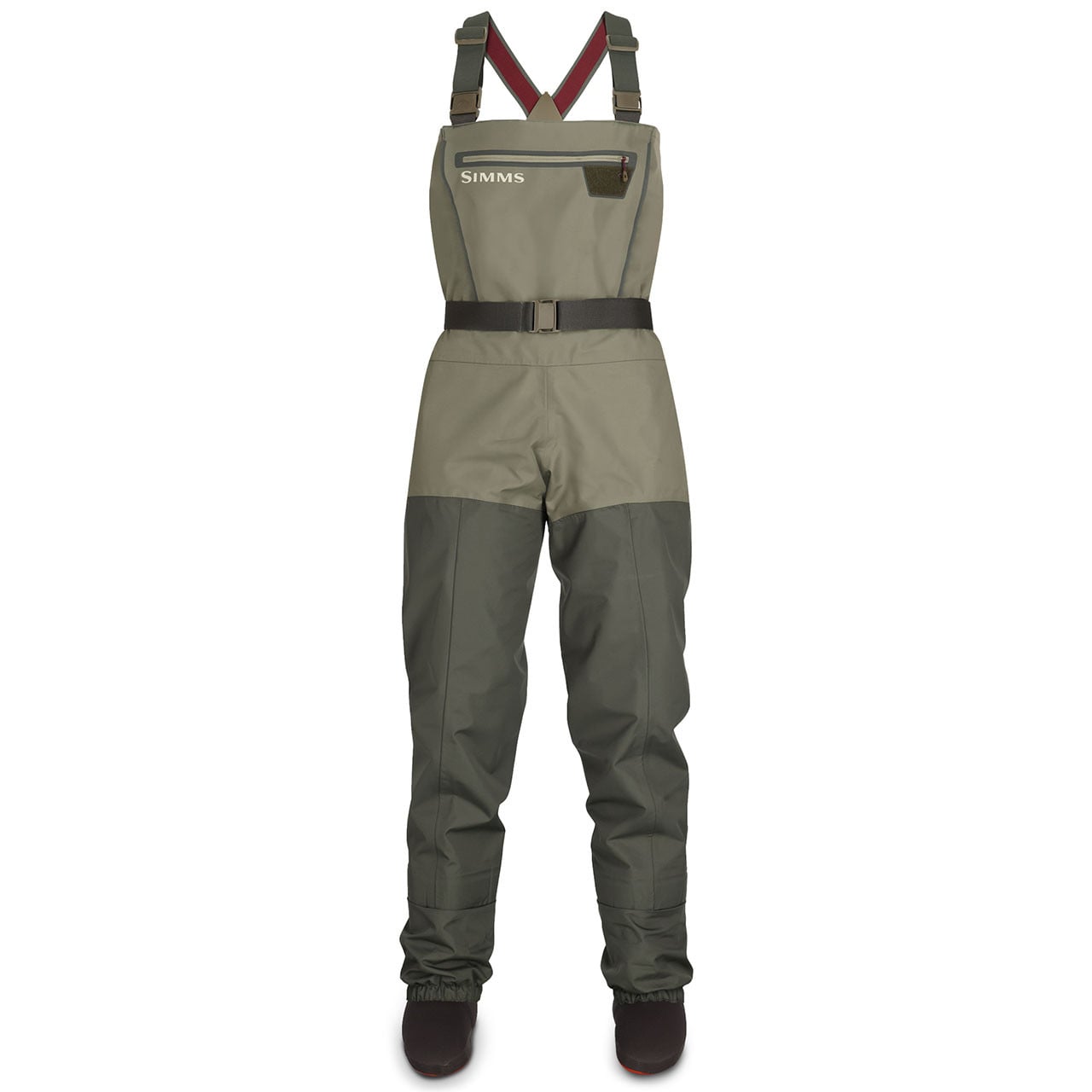 Simms Women's Tributary Stockingfoot Chest Waders color Basalt