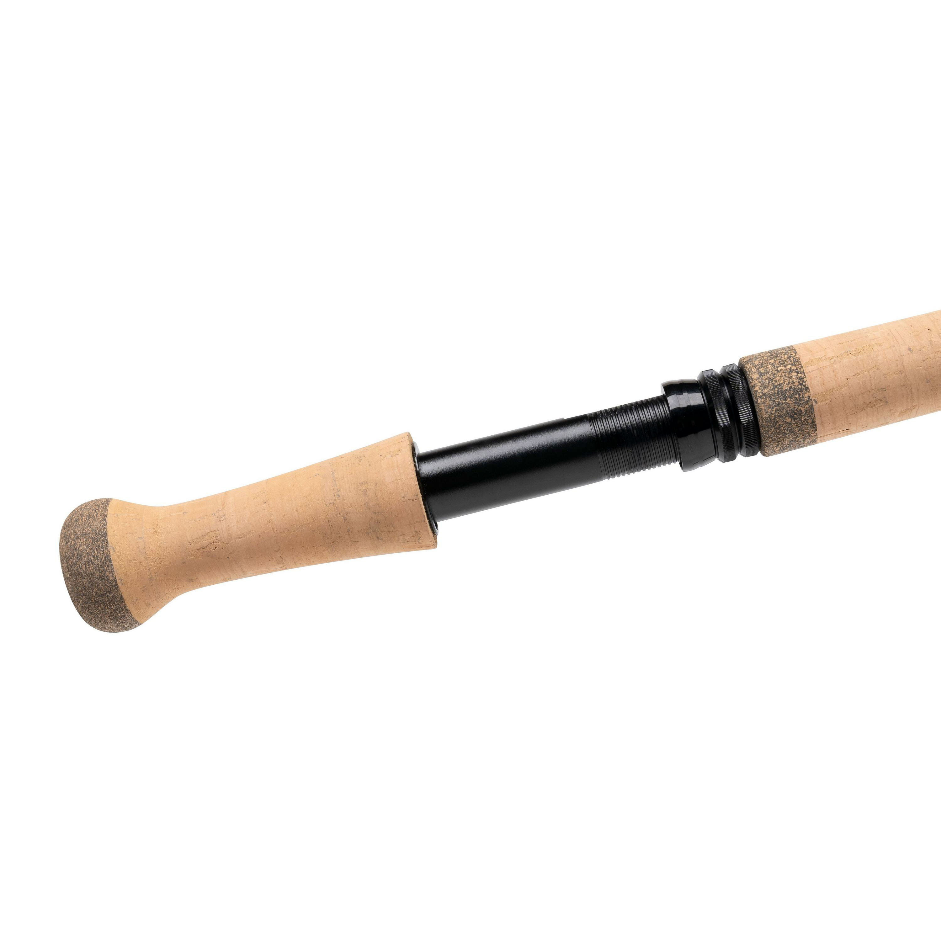 Greys Kite Double Handed Fly Rod full alloy reel seat with dual locking nuts and nylon cushion ring