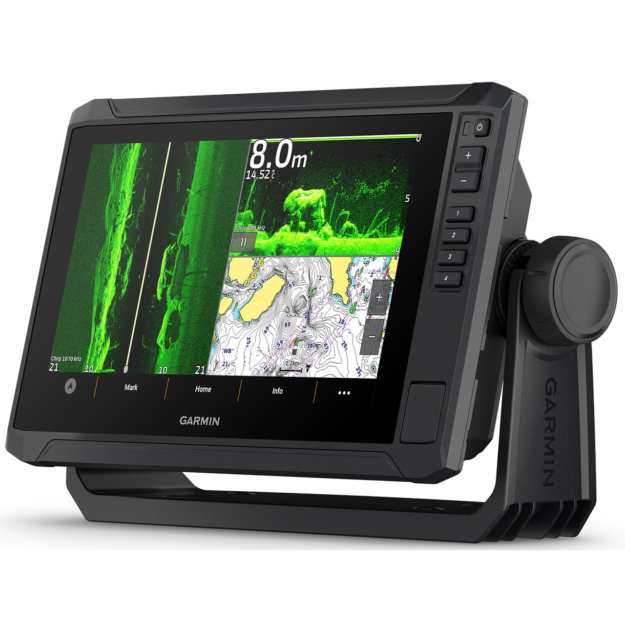 Garmin ECHOMAP UHD2 94sv Navionics+ US Coastal & Great Lakes Mapping multiview green color palette